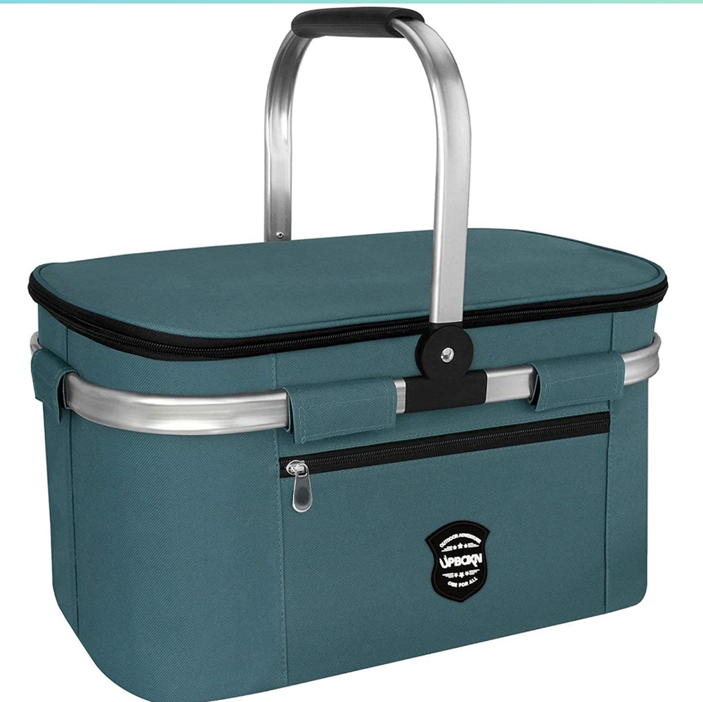 Upboxn Insulated Cooler Bag Picnic Basket